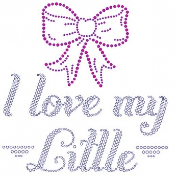 I love my Little Bow Rhinestone Transfer