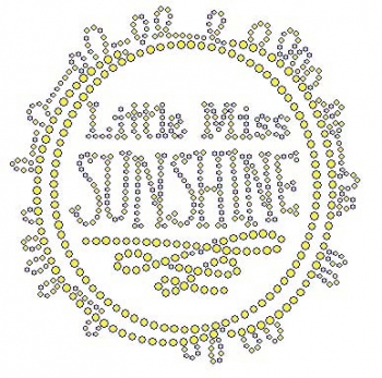 Little Miss Sunshine Rhinestone Transfer
