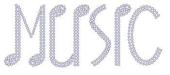 Music Rhinestone Transfer