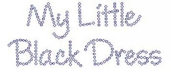 My Little Black Dress Rhinestone Transfer