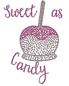Sweet as Candy Rhinestone Transfer