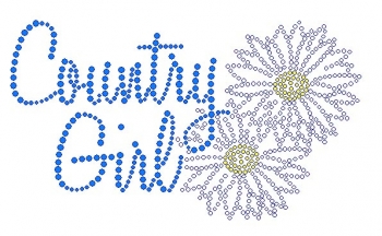 Country Girl Rhinestone Transfer 