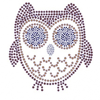 Owl Rhinestone Transfer