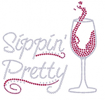 Sippin' Party Rhinestone Transfer 