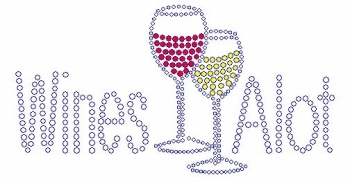 Wines Alot Rhinestone Transfer