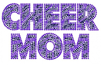 Cheer Mom Zebra Purple and Black transfer
