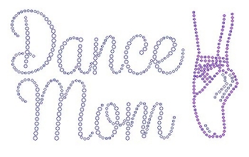 Dance Mom with Shoes Rhinestone Transfer