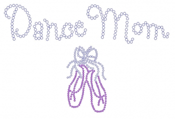 Dance Mom Rhinestone Transfer
