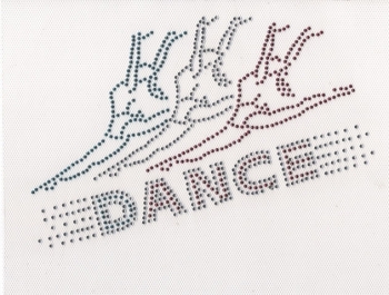 Dance rhinestud transfer