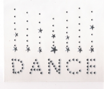 Dance rhinestone heat transfer