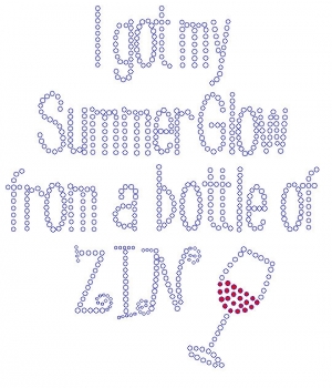 Summer Glow Rhinestone Transfer