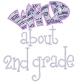 Wild about 2nd Grade Rhinestone Transfer