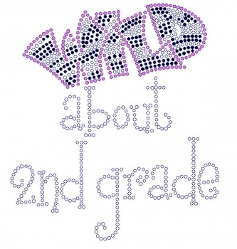Wild about 2nd Grade Rhinestone Transfer