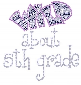 Wild about 5th Grade Rhinestone Transfer