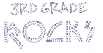 3rd Grade Rocks Rhinestone Transfer