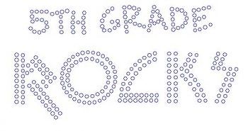 5th Grade Rocks Rhinestone Transfer