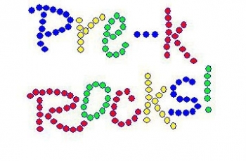 Pre K Rocks Rhinestone Transfer