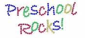 Pre school rocks rhinestone transfer