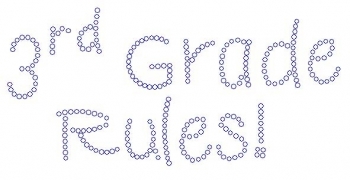 3rd Grade Rules Rhinestone Transfer