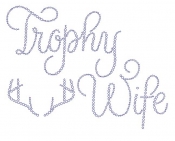 Trophy Wife with rack Rhinestone Transfer