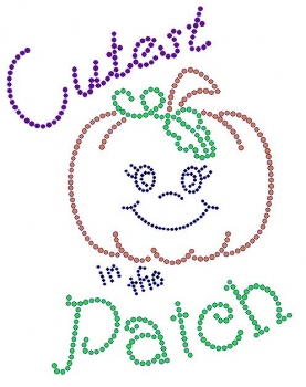 Cutest in the Patch Rhinestone Transfer