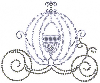 Carriage Rhinestone Transfer
