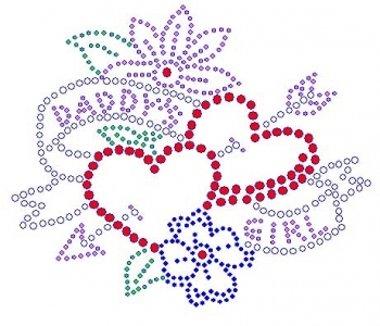 Daddy's Girl Rhinestone Transfer