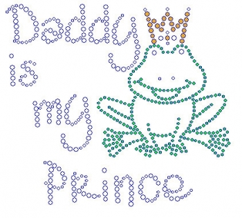 Daddy is my Prince Rhinestone Transfer
