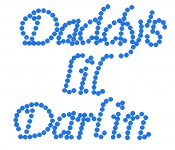 Daddy's Darlin Rhinestone Transfer