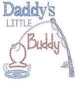 Daddy's Little Buddy Rhinestone Transfer