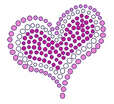 Kids Heart Rhinestone Transfer