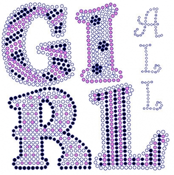 All Girl Rhinestone Transfer