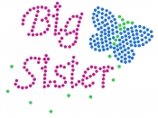 Big Sister Rhinestone Transfer