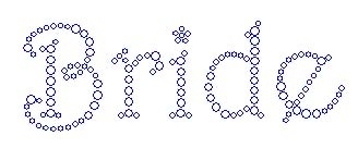 Bride Harrington Font Small Rhinestone Transfer