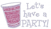 Let's have a Party Rhinestone Transfer