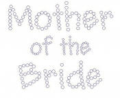 Mother of the Bride Rhinestone Transfer stacked