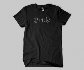 Bride Harrington Font Medium Rhinestone Transfer