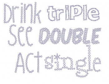 Act Single Rhinestone Transfer
