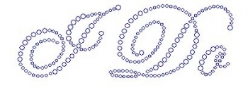 I Do Edwardian Font Rhinestone Transfer