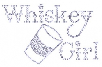 Whiskey Girl  with shot glass  Rhinestone Transfer