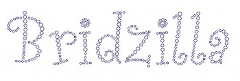 Bridezilla Curly Font  Rhinestone Transfer