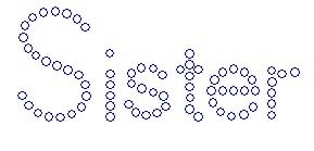 Sister Block Name Drop Rhinestone Transfer