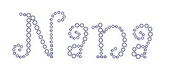 Nana Curly Name Drop Rhinestone Transfer