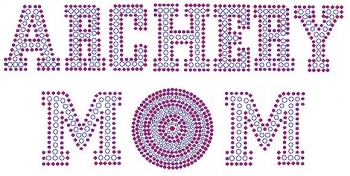 Archery Mom Rhinestone Transfer