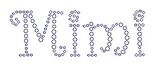 Mimi Curly Name Drop Rhinestone Transfer