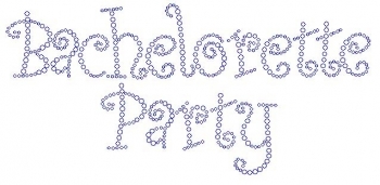 Bachelorette Party Crystal Rhinestone Transfer
