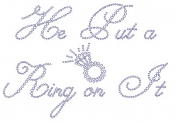 Put a Ring On It Rhinestone Transfer