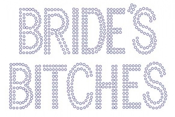 Brides Bitches Rhinestone Transfer