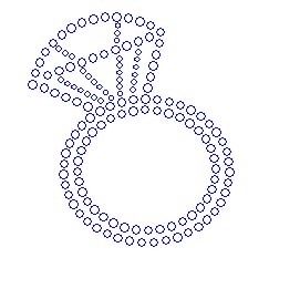 Ring Large rhinestone transfer