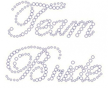 Team Bride Rhinestone Transfer